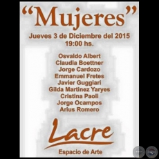 MUJERES - Exposición de Arte - Jueves, 3 de Diciembre de 2015